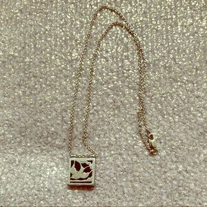 Sterling silver necklace with bird motif